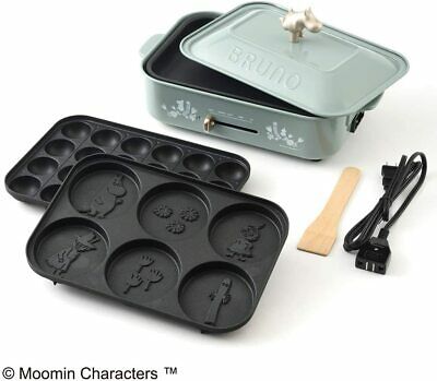 BRUNO Compact Hot Plate BOE059-BGR (Moomin) Japan Domestic AC:100 - Fresh Stock Dated October 2025