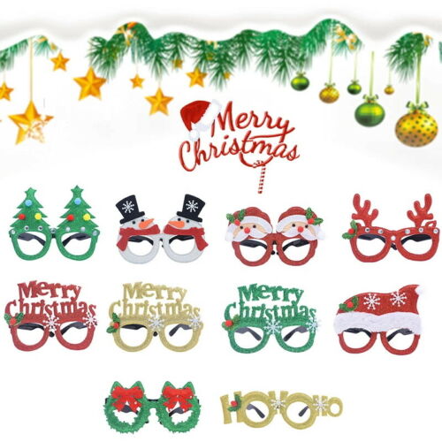 Christmas Santa Claus Glasses Eyeglasses Spectacles Party Decoration Props Gifts - Fresh Stock Dated October 2025