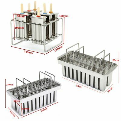 20pcs Stainless Steel Ice Cream Stick Mold Ice Lolly Popsicle For IcePop + Stick - Fresh Stock Dated October 2025