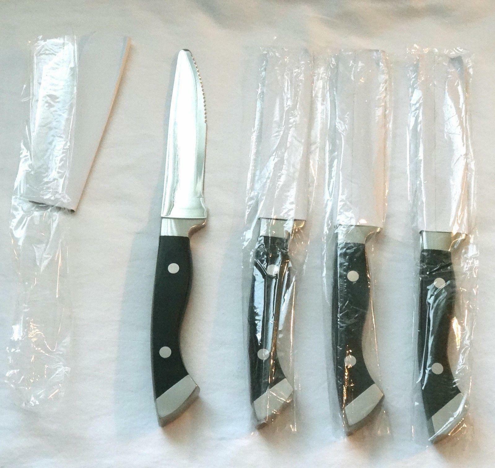 4 LONGHORN STEAKHOUSE STEAK KNIVES ~ Rounded Tip ~ Heavy Premium Restaurant - Fresh Stock Dated October 2025