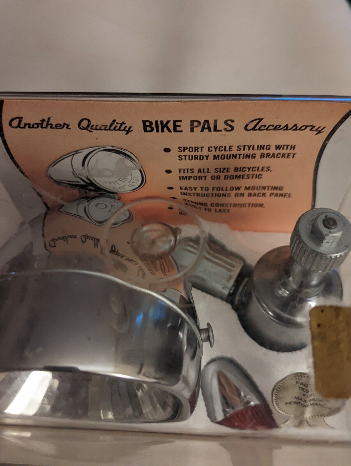 Vintage Bike Pals by Dorcy Industries Deluxe Generator Chrome Lighting Set E-22 - Fresh Stock Dated October 2025