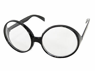 Big Round Glasses Costume Accessory Prop Fake Giant Circle Black Frames Adult - Fresh Stock Dated October 2025