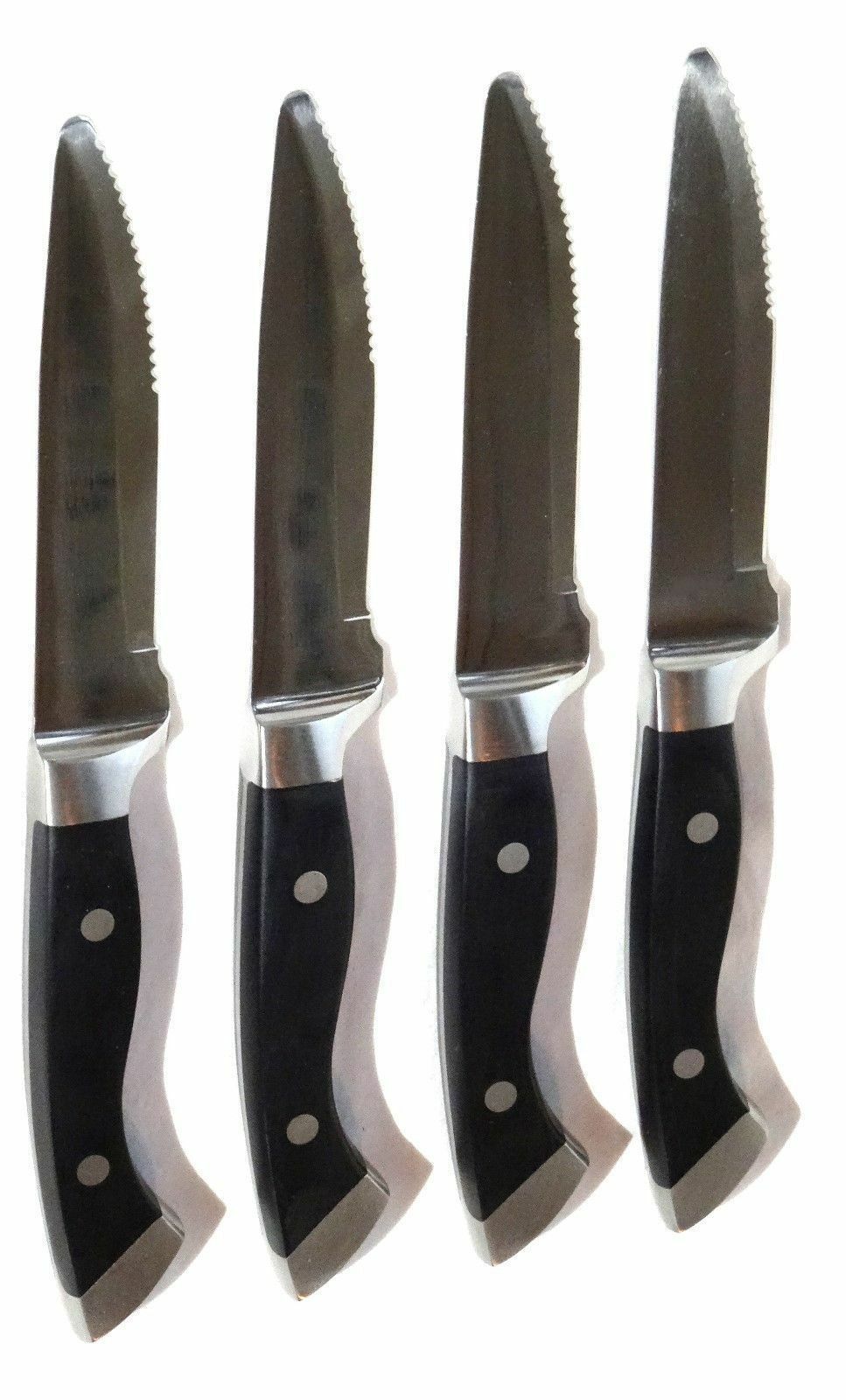 4 LONGHORN STEAKHOUSE STEAK KNIVES ~ Rounded Tip ~ Heavy Premium Restaurant - Fresh Stock Dated October 2025