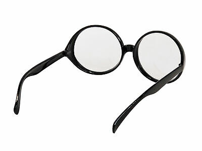 Big Round Glasses Costume Accessory Prop Fake Giant Circle Black Frames Adult - Fresh Stock Dated October 2025