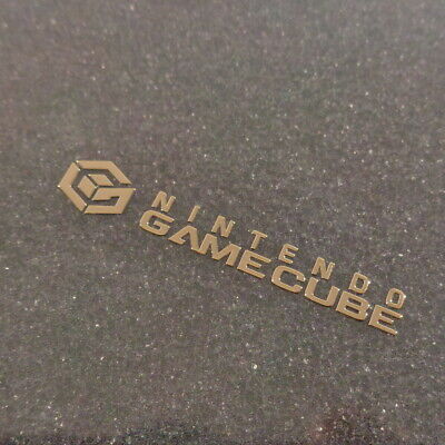 GameCube Gold Metallic Label / Aufkleber / Sticker / Badge / Logo [163c] - Fresh Stock Dated October 2025