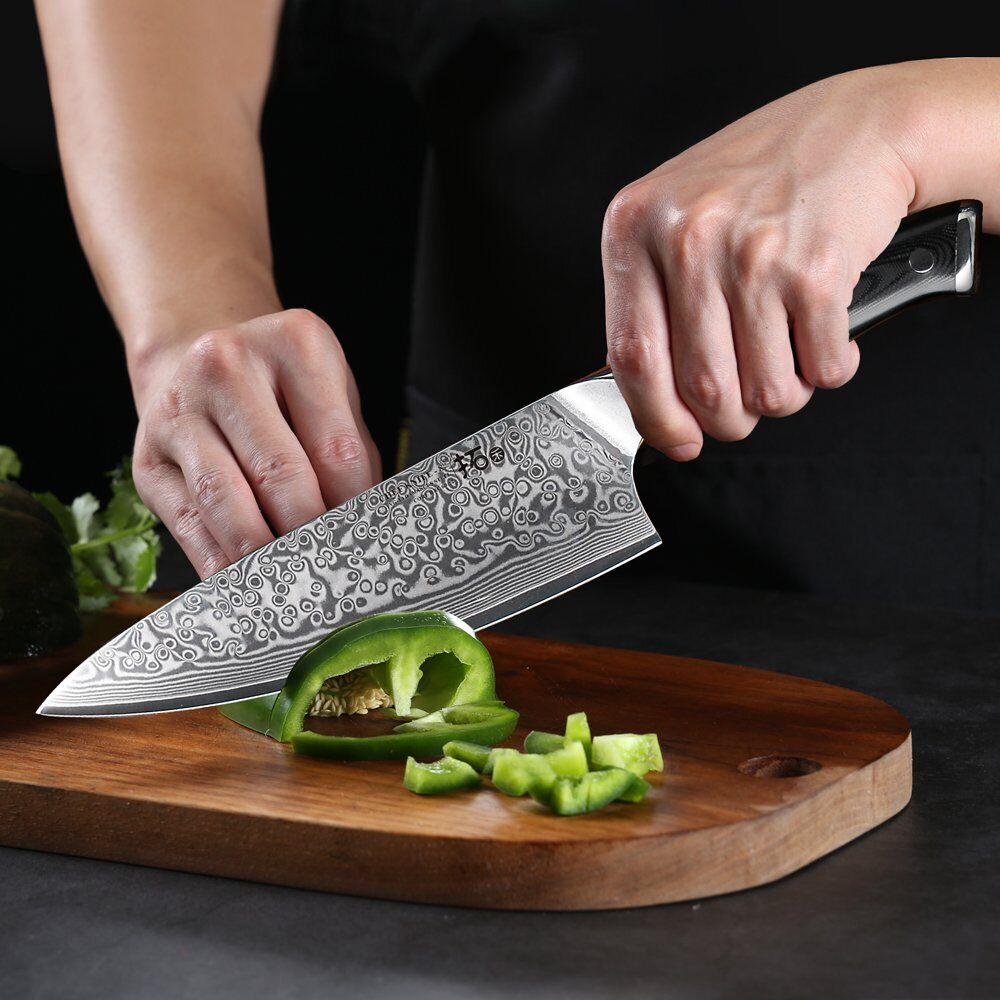 5Pcs TURWHO Paring Santoku Chef Knife Japanese VG10 Damascus Steel Kitchen Knife - Fresh Stock Dated October 2025