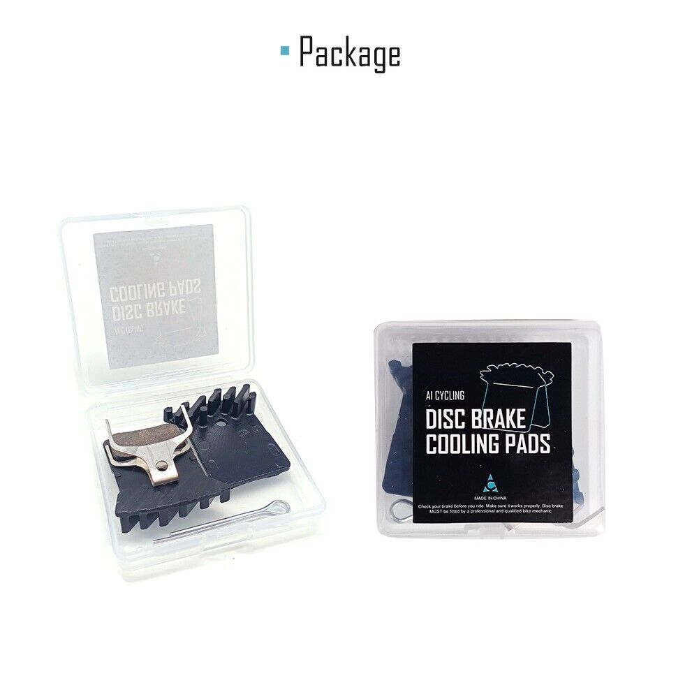MTB Road Bike Disc Brake Pads Cooling Fin Resin For-Shimano BR-RS805 BR-RS505 - Fresh Stock Dated October 2025