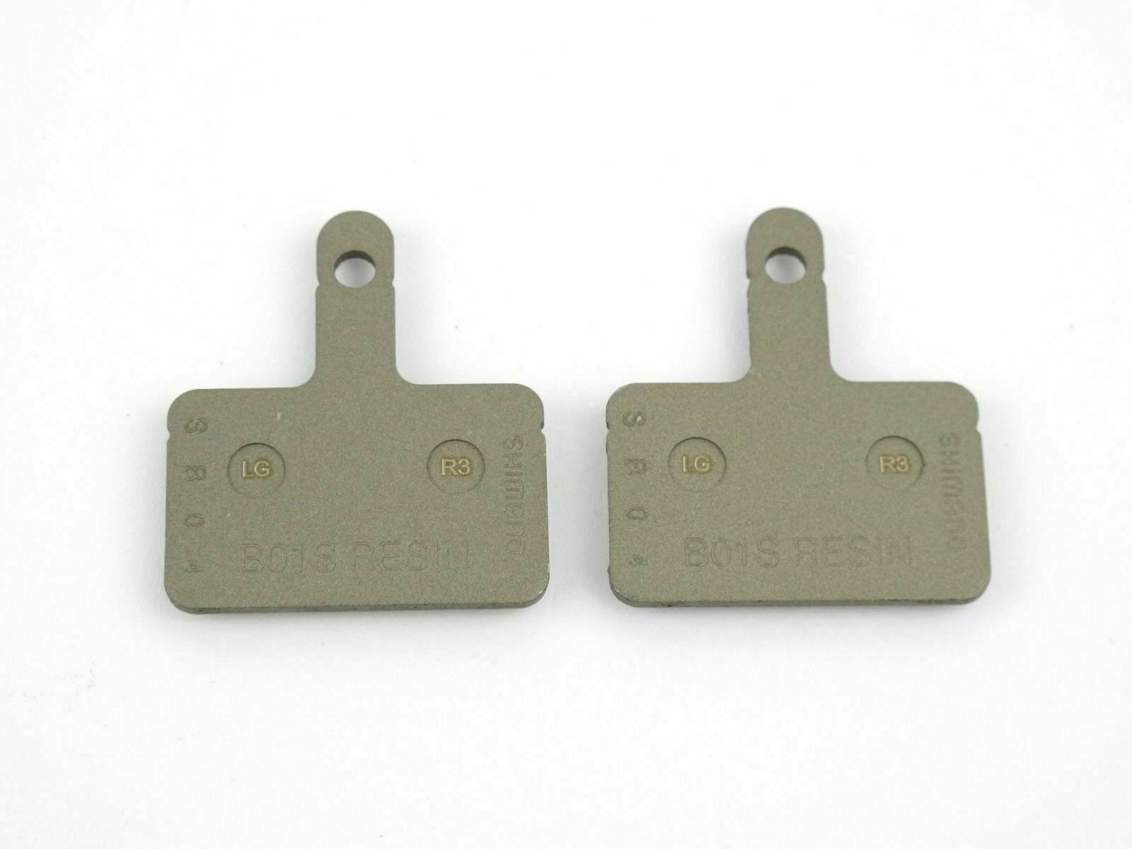 New 2 Pair For Shimano B01S Resin Disc Bicycle Brake Pads with Spring and Pin - Fresh Stock Dated October 2025