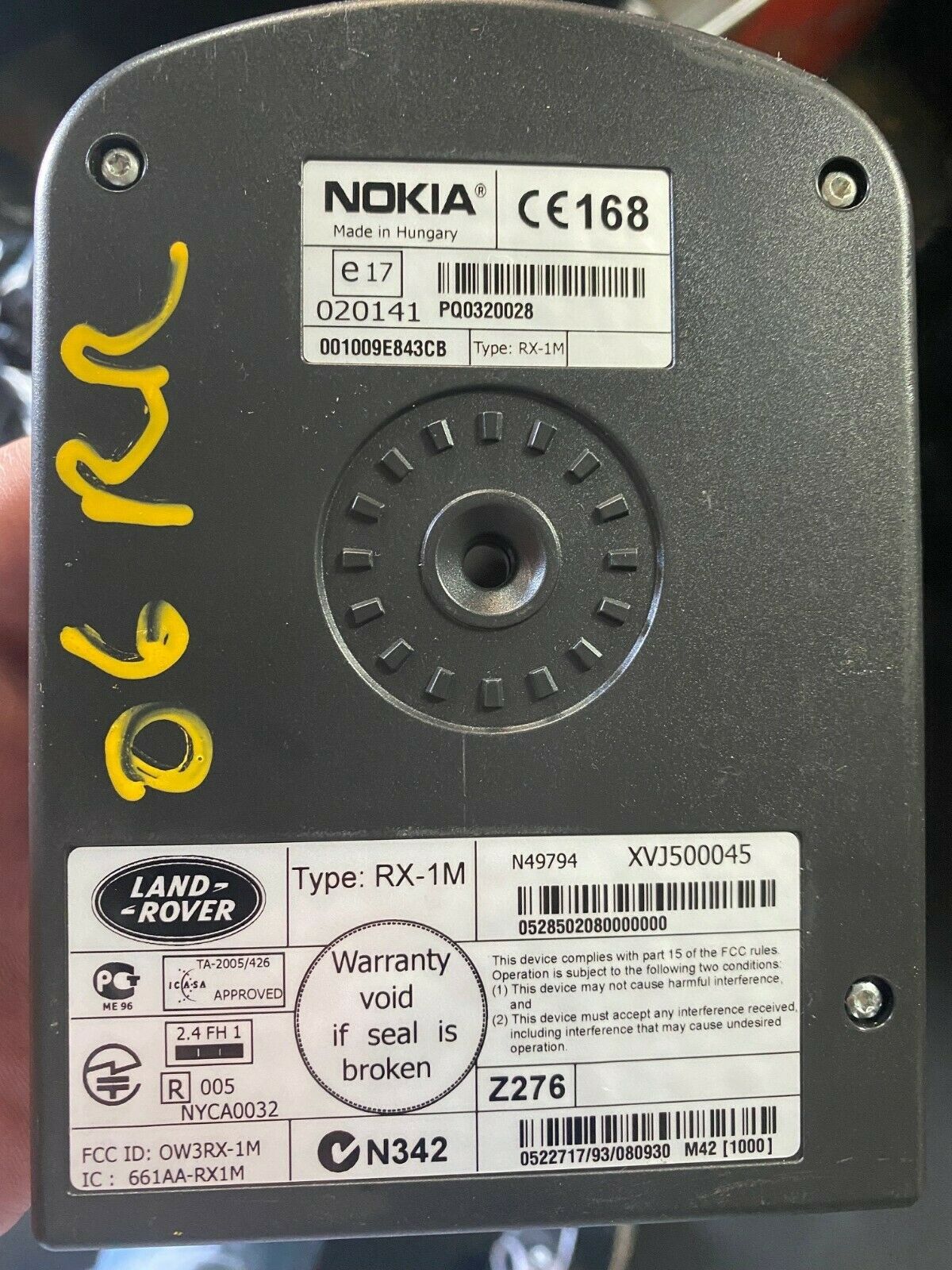 Land Rover Range Rover LR3 05-09 OEM Nokia Bluetooth Control Module XVJ500045 - Fresh Stock Dated October 2025