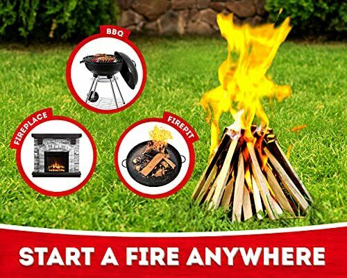 Kindling Wood fire Starter Sticks 300 pc - Kiln Dried Firewood - Fire Starter fo - Fresh Stock Dated October 2025