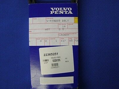 NEW FACTORY VOLVO PENTA SERPENTINE BELT, 22365251 - Fresh Stock Dated October 2025