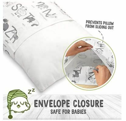 Toddler Pillowcase For 13x18 Pillow - Organic Toddler Pillow Case for Girl & Boy - Fresh Stock Dated October 2025