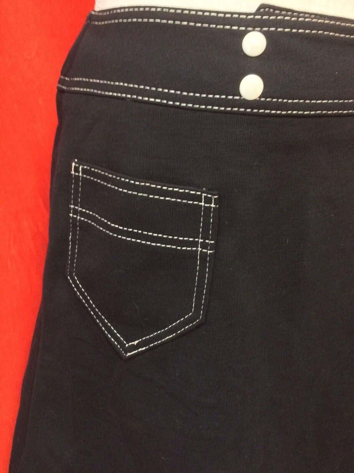 Vintage 70s White Stag a-line mini skirt topstitch wrap black small - Fresh Stock Dated October 2025