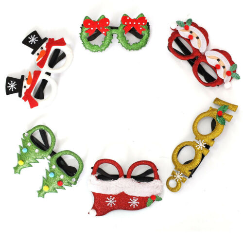 Christmas Santa Claus Glasses Eyeglasses Spectacles Party Decoration Props Gifts - Fresh Stock Dated October 2025
