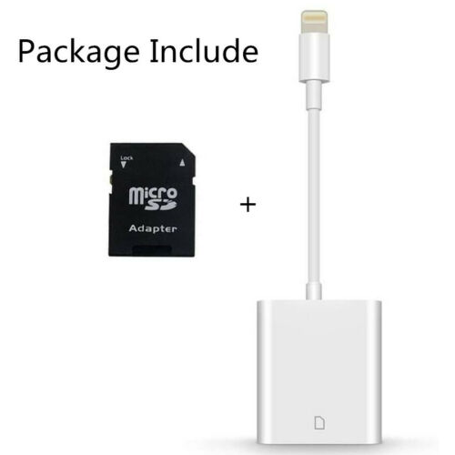 Camera SD Card Reader Adapter Cable for iPhone 8 Plus 6S Apple iPad Pro Air Mini - Fresh Stock Dated October 2025
