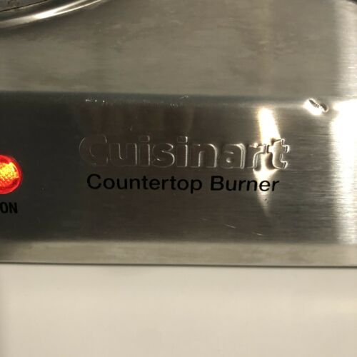 Cuisinart CB-60 Cast-Iron Double Burner, Heavy Duty, Silver - IT WORKS! - Fresh Stock Dated October 2025