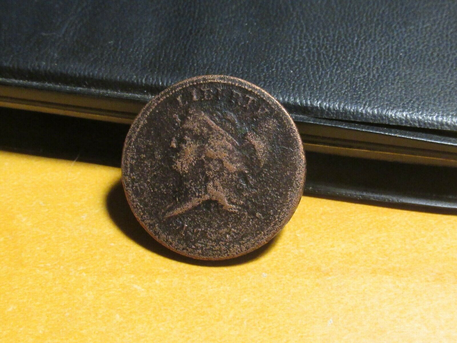 1793 Liberty Cap Half Cent. Cohen-4. Corroded, Cleaned. Nice Detail. - Fresh Stock Dated October 2025