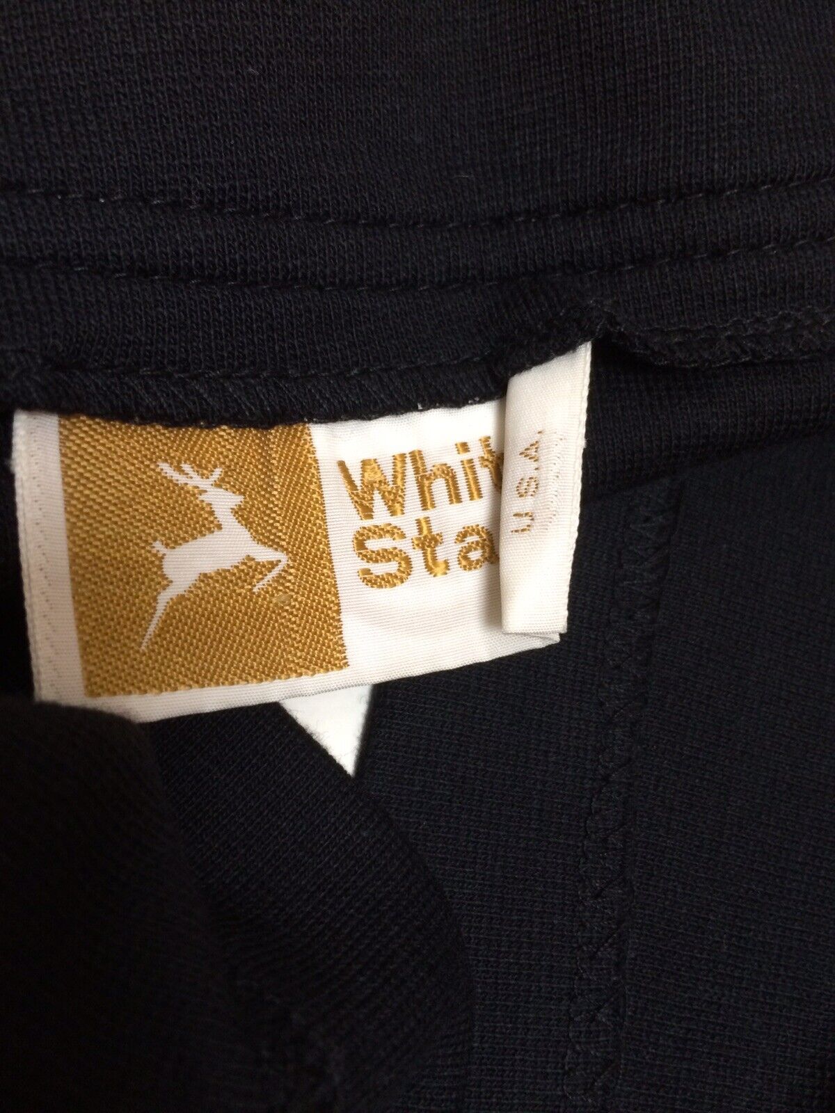 Vintage 70s White Stag a-line mini skirt topstitch wrap black small - Fresh Stock Dated October 2025
