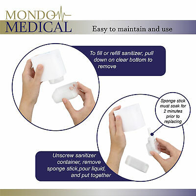 MonMed Automatic Hand Sanitizer Dispenser Spray White Pump Cordless Mist - Fresh Stock Dated October 2025