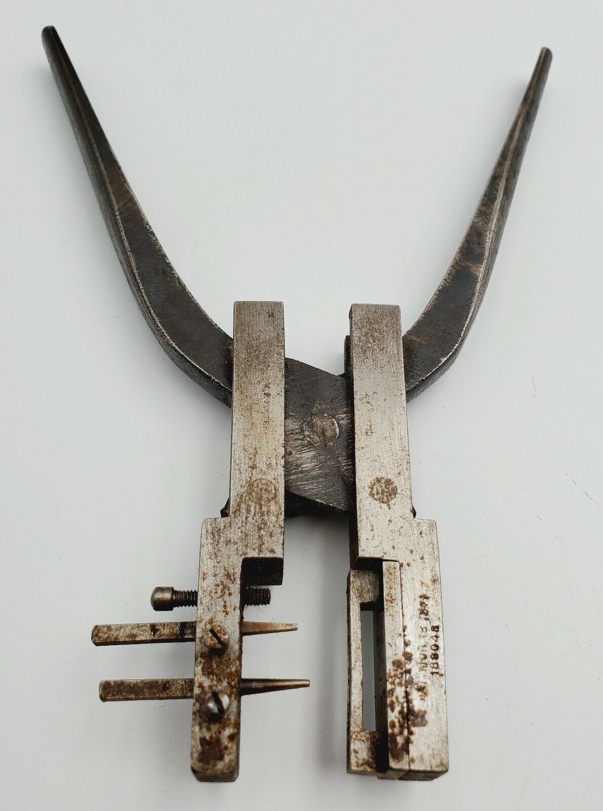 Pat.1877 W F Foster Large Watchmaker Mainspring Punch Plier Bench Repair Tool - Fresh Stock Dated October 2025