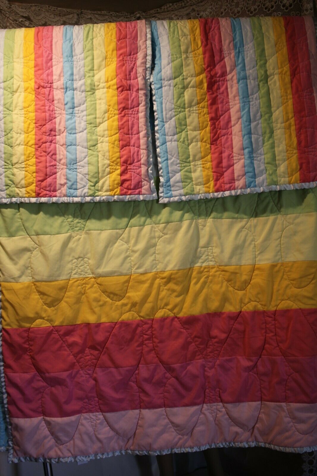 DYR Do Your Room Butterflies And Rainbows Quilt and Matching Pillow Shams 84 x80 - Fresh Stock Dated October 2025