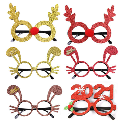 Christmas Santa Claus Glasses Eyeglasses Spectacles Party Decoration Props Gifts - Fresh Stock Dated October 2025