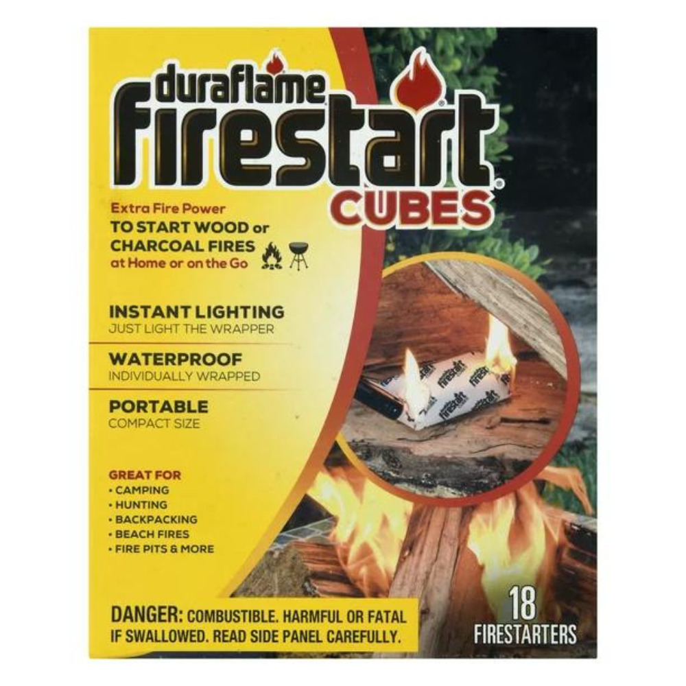 Duraflame Firestart Cubes 36 Pack, Fire Starters for Wood or Charcoal, Yellow - Fresh Stock Dated October 2025