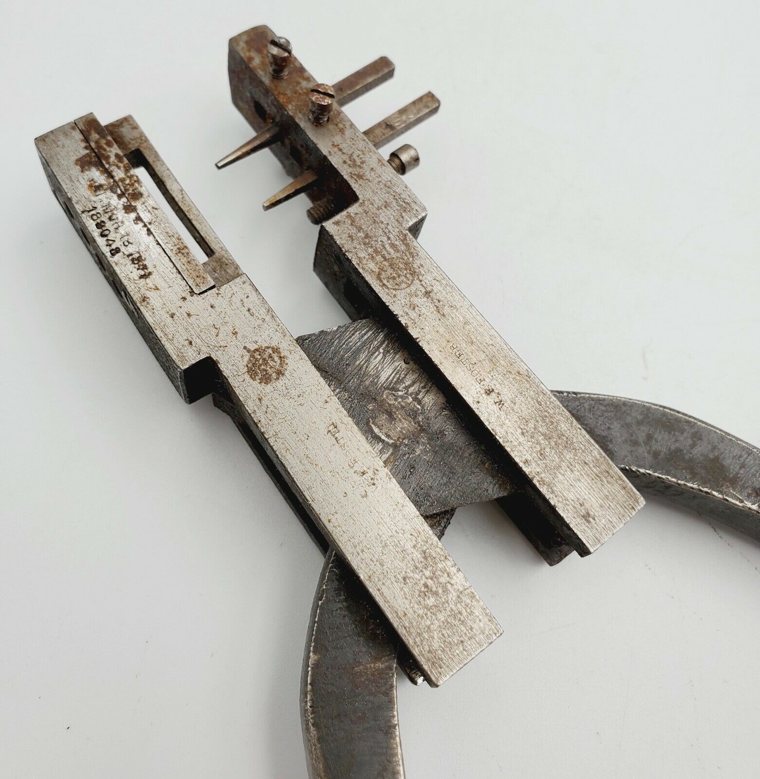 Pat.1877 W F Foster Large Watchmaker Mainspring Punch Plier Bench Repair Tool - Fresh Stock Dated October 2025