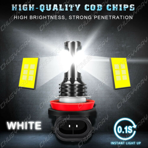 H7 H9 For Suzuki GSXR600 2006-2007 2011-2018 H7 H11 LED Headlight Bulbs 6000K - Fresh Stock Dated October 2025