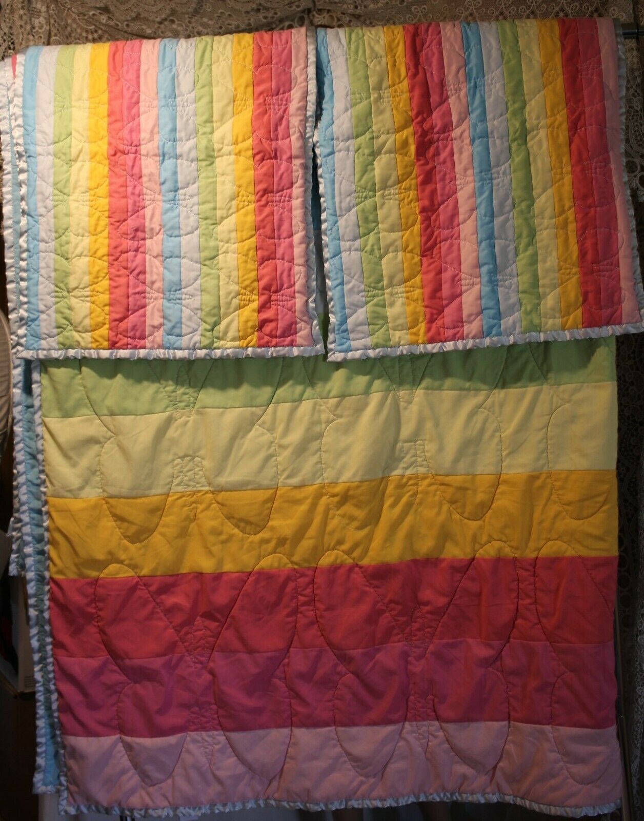 DYR Do Your Room Butterflies And Rainbows Quilt and Matching Pillow Shams 84 x80 - Fresh Stock Dated October 2025