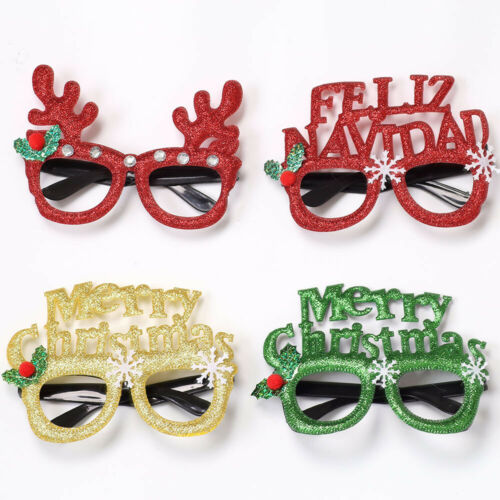 Christmas Santa Claus Glasses Eyeglasses Spectacles Party Decoration Props Gifts - Fresh Stock Dated October 2025