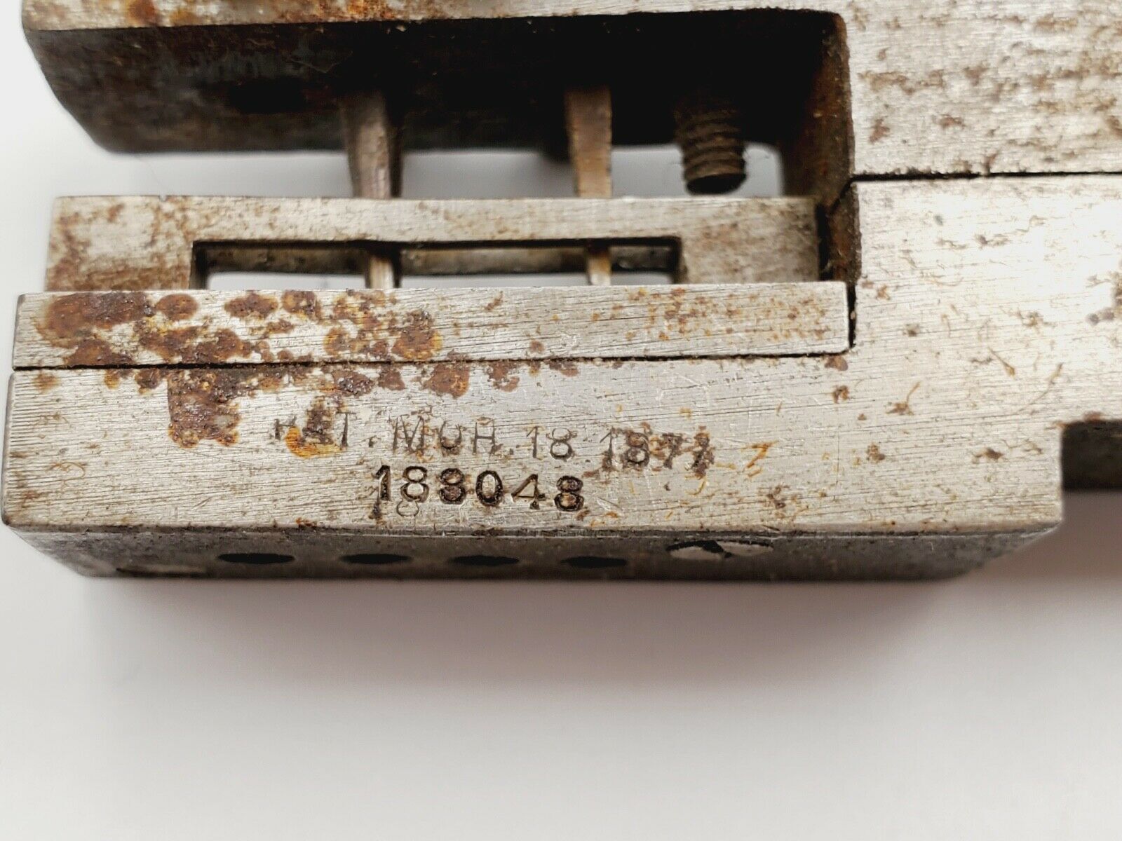 Pat.1877 W F Foster Large Watchmaker Mainspring Punch Plier Bench Repair Tool - Fresh Stock Dated October 2025