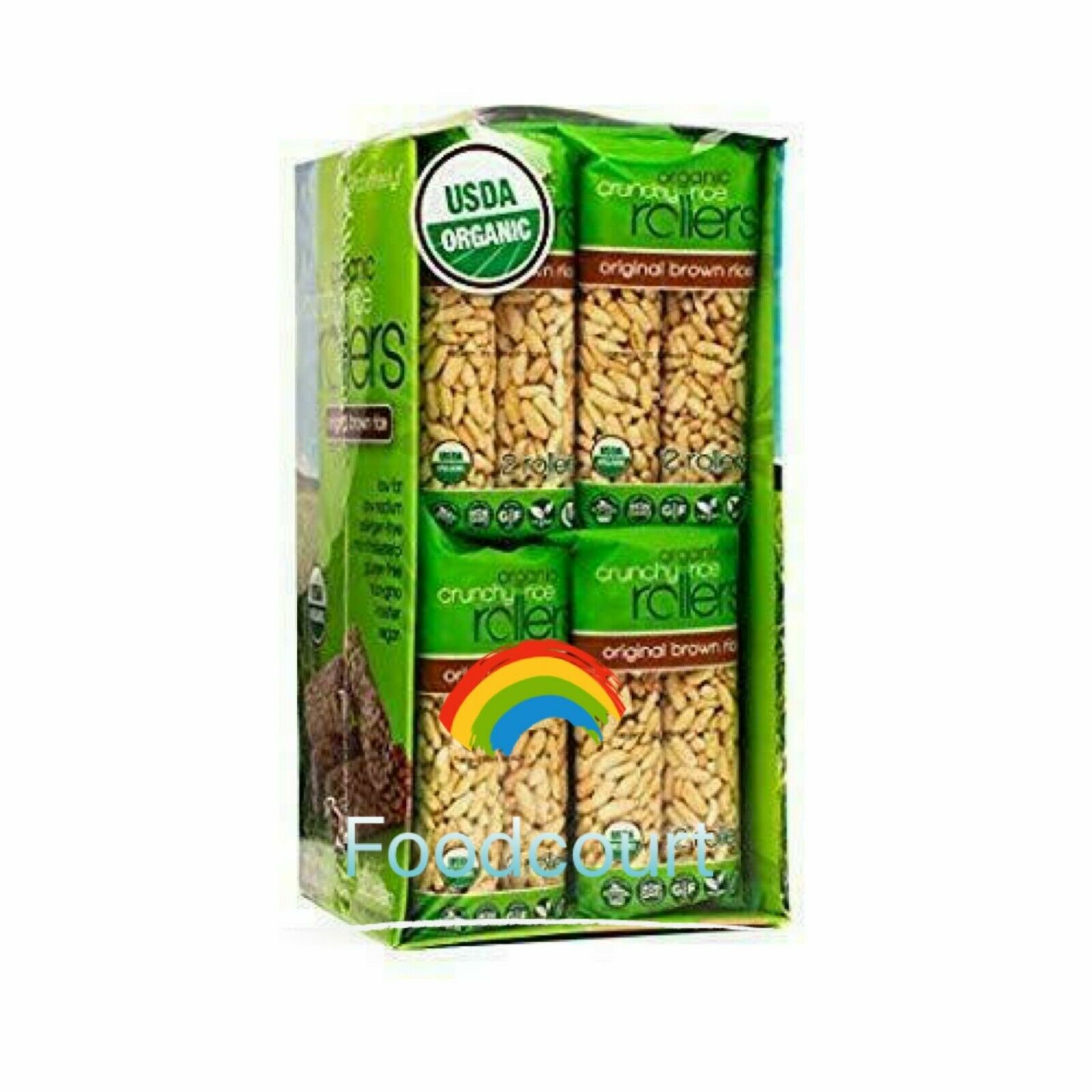 2 Packs Bamboo Lane Organic Crunchy Rice Rolls 16 CT 14 OZ Each Total 64 Rollers - Fresh Stock Dated October 2025
