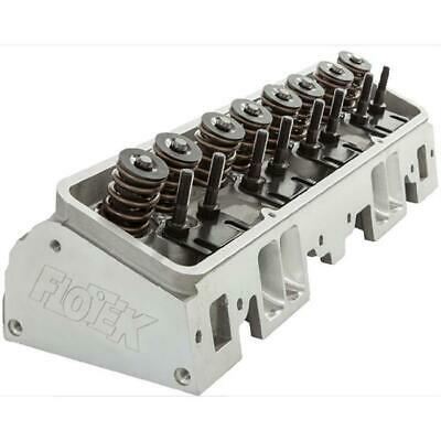 Flo-Tek SBC 350 Chevy Aluminum Assembled 64cc Cylinder Head w/ Studs Guideplates - Fresh Stock Dated October 2025