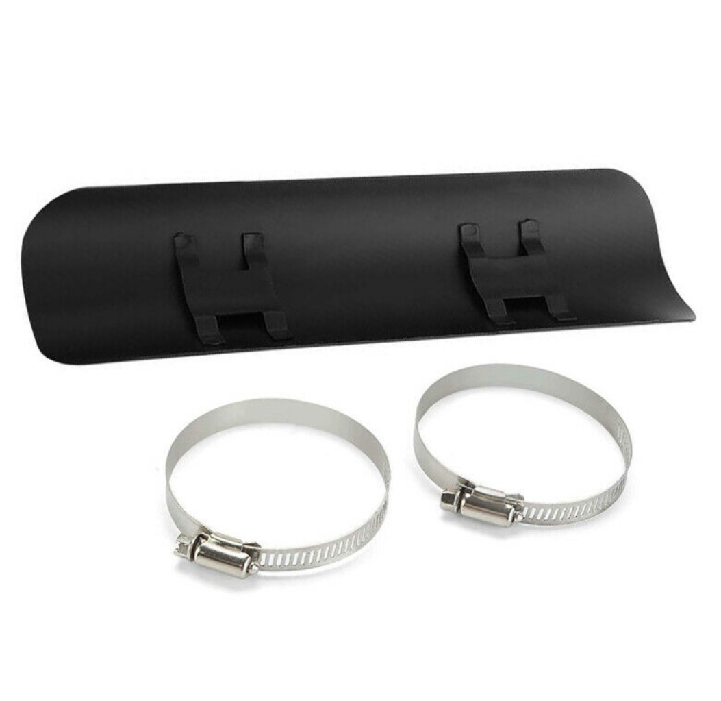 Motorcycle Universal Exhaust Muffler Pipe Heat Shield Cover Anti-Hot Heel Guard - Fresh Stock Dated October 2025