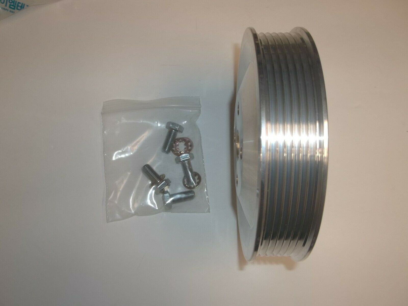 ALUMINUM BOLT ON MERCRUISER SEA WATER PUMP PULLEY SERPENTINE BELT - Fresh Stock Dated October 2025