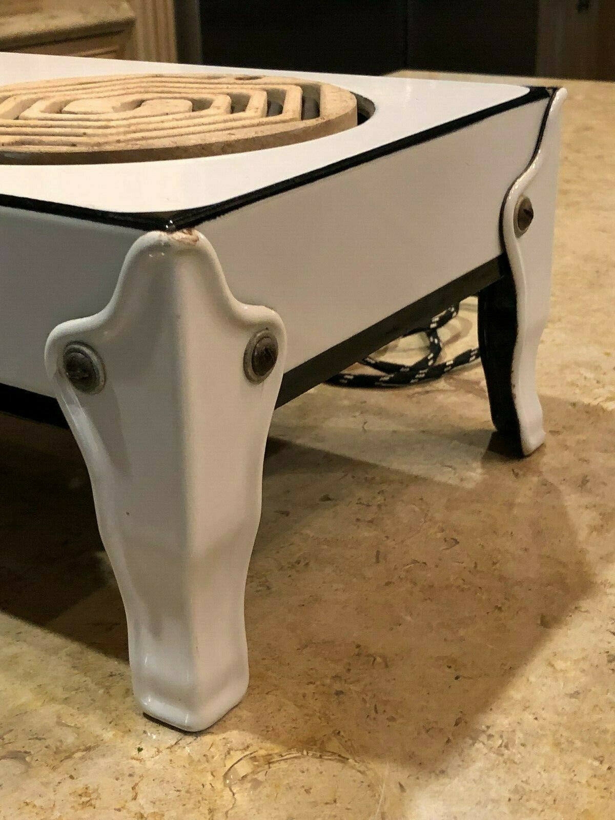 Rare Antique 1930's Hotpoint Enamel 2 Burner Stove - Fresh Stock Dated October 2025