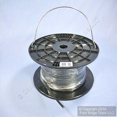 Leviton Black RG-59 250-Feet Coax Cable Wire in Spool W3409-250 - Fresh Stock Dated October 2025