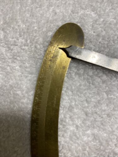 Vintage French Watchmaker Gauge Brass/Steel Arrow - Fresh Stock Dated October 2025