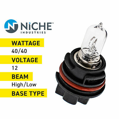 NICHE Headlight Bulb for Kawasaki Brute force 750 650 Suzuki Vinson 500 - Fresh Stock Dated October 2025