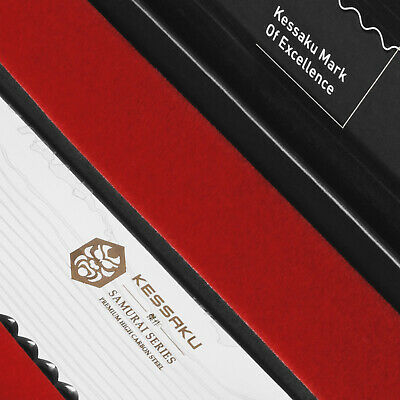 Kessaku 8-Inch Bread Knife - Samurai Series - High Carbon 7Cr17MoV Steel - Fresh Stock Dated October 2025