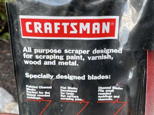 Vintage Craftsman All Purpose Stainless Steel Scraper Set 9-40690 USA! - Fresh Stock Dated October 2025