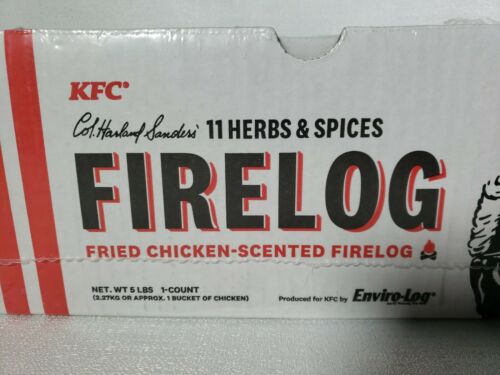 EnviroLog Fire Log | KFC 11 Herbs & Spices Scent | Fireplace Campfire Woodstove - Fresh Stock Dated October 2025