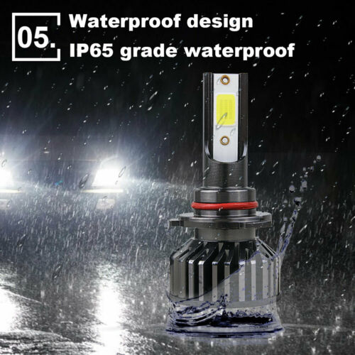 2PC 9005 HB3 Xenon White LED Bulbs Headlight For Honda Foreman 500 Rubicon 500 - Fresh Stock Dated October 2025