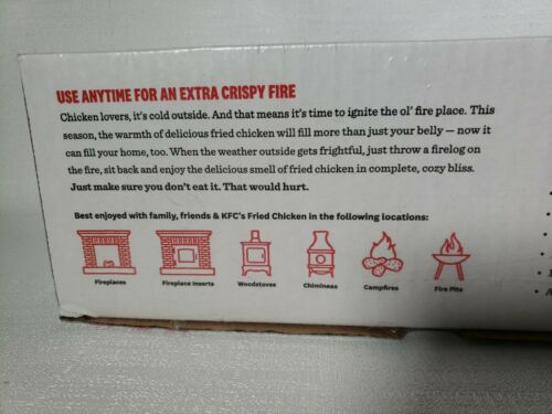 EnviroLog Fire Log | KFC 11 Herbs & Spices Scent | Fireplace Campfire Woodstove - Fresh Stock Dated October 2025
