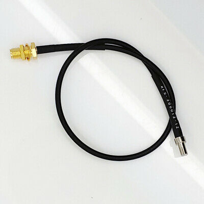 SMA Female (Jack) Bulkhead to TS9 Connector RG174 Cable Assembly, 12 inch (1 ft) - Fresh Stock Dated October 2025
