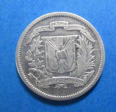 DOMINICAN REPUBLIC 10 CENTAVOS 1942 SILVER KM 19 #88# - Fresh Stock Dated October 2025