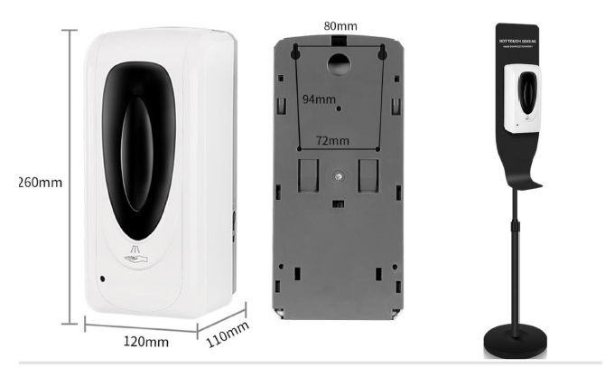 Automatic Touchless 1000mL Gel Hand Sanitizer Dispenser with Floor Stand - Fresh Stock Dated October 2025
