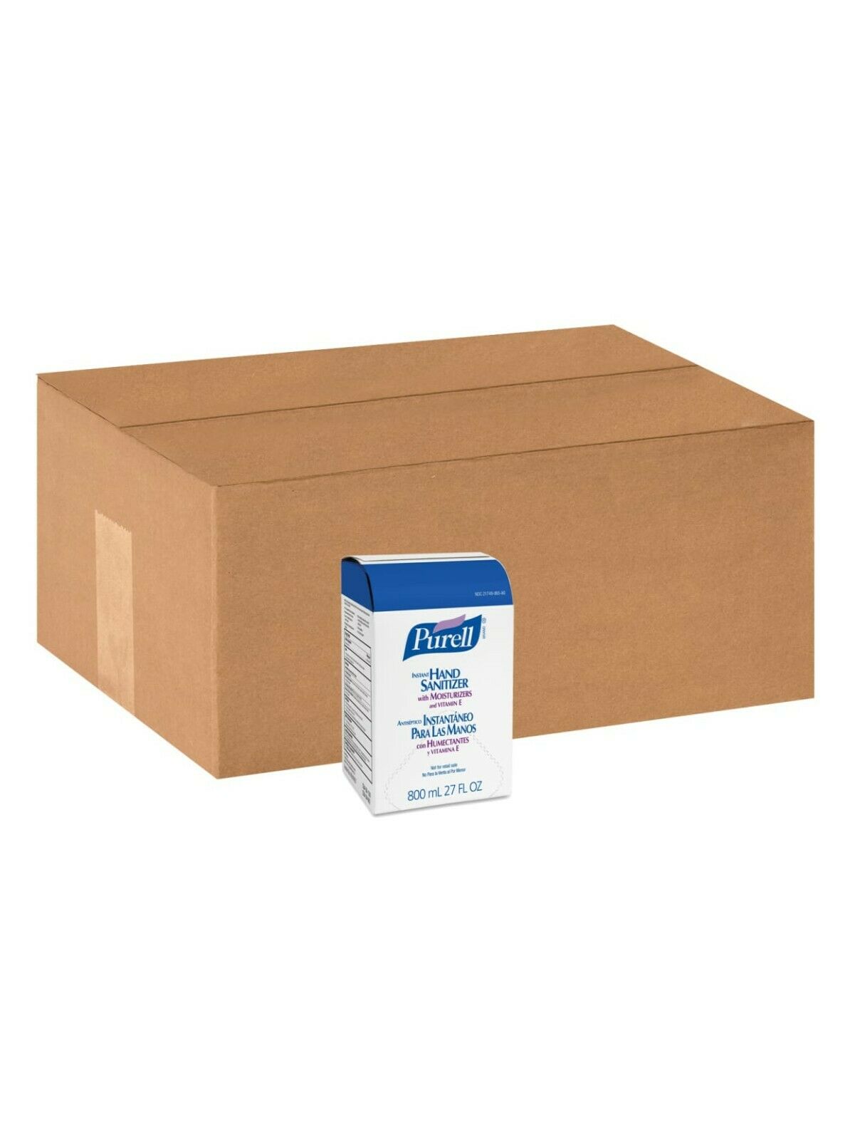 Purell® 12/Cs Bag-In-Box 70% Ethyl Alcohol Gel Hand Sanitizer 800mL 4/23 9657-12 - Fresh Stock Dated October 2025