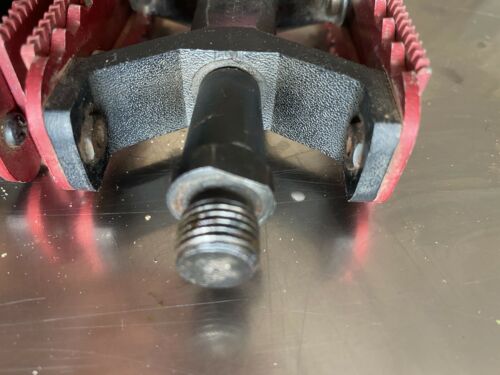Skyway Tuff Pedals 9/16 Old School BMX PK Ripper Hutch Red - Fresh Stock Dated October 2025